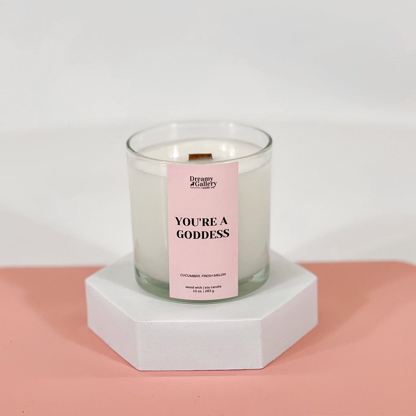 YOU’RE A GODDESS- WOOD WICK CANDLE