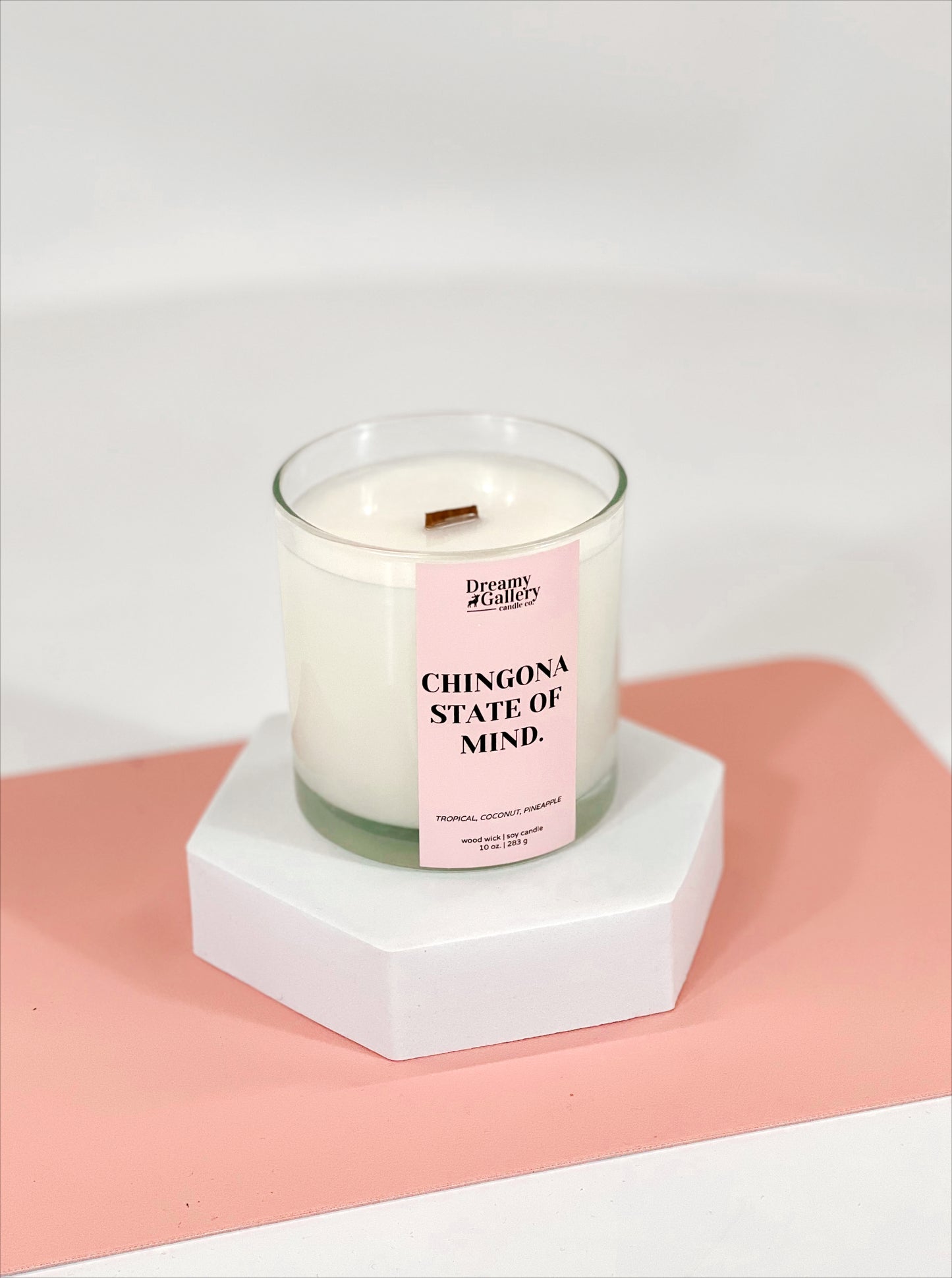CHINGONA STATE OF MIND- WOOD WICK CANDLE